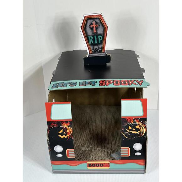 TJ Max Sample Halloween Cardboard Cat House Hideaway Playhouse Cat Scratching - Picture 1 of 9